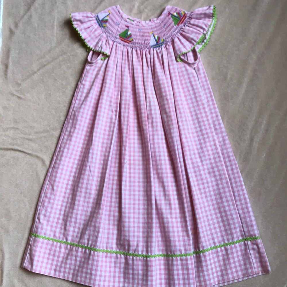 Pink Smocked Dress